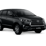 Toyota Innova Reborn hitam untuk layanan sewa mobil Jakarta dengan driver profesional dari Altranscar Rent Car