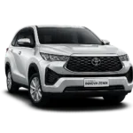 Toyota Innova Zenix type G putih tampak depan untuk layanan sewa mobil Jakarta dengan driver profesional