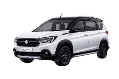 Suzuki XL7 putih dari Altranscar Rent Car untuk layanan sewa mobil dengan supir di Jakarta
